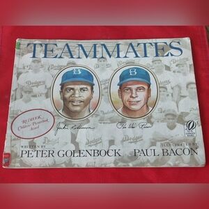 Childrens Picture Book Teammates By Peter Golenbock And Paul Bacon 1990's